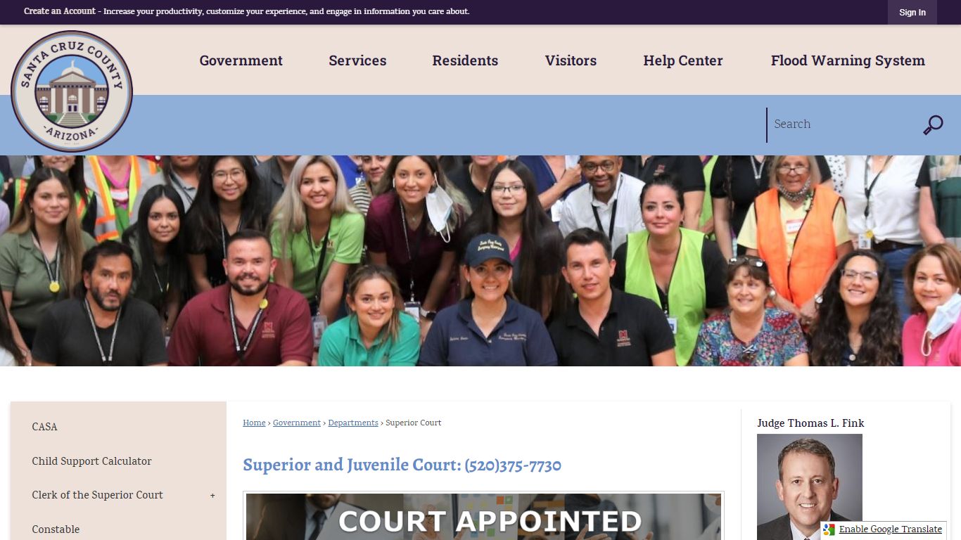 Superior and Juvenile Court: (520)375-7730 | Santa Cruz County, AZ ...